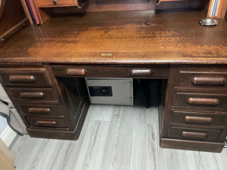 Stunning large antique Tambour desk 
