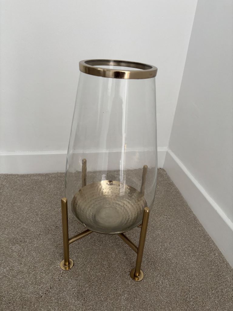 Decorative Glass Vases/Candle Holders, Trays 