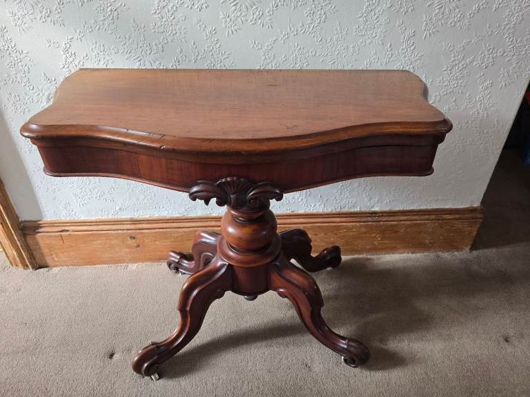 Victorian fold out card table