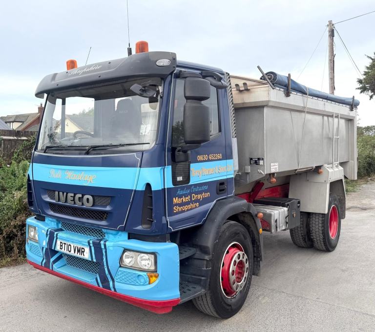 2010 IVECO EUROCARGO 180E28 ALLOY AGGREGATE TIPPER MANUAL GEARS WEIGHER EEV