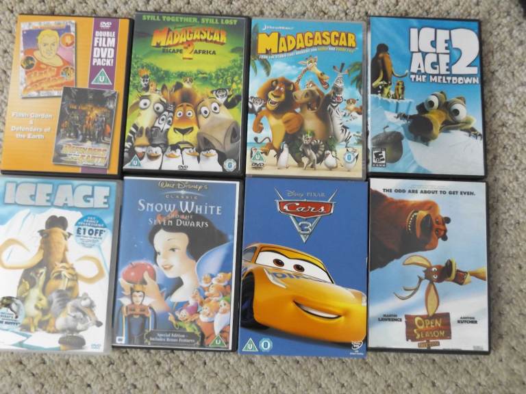 16 CHILDRENS DVDS