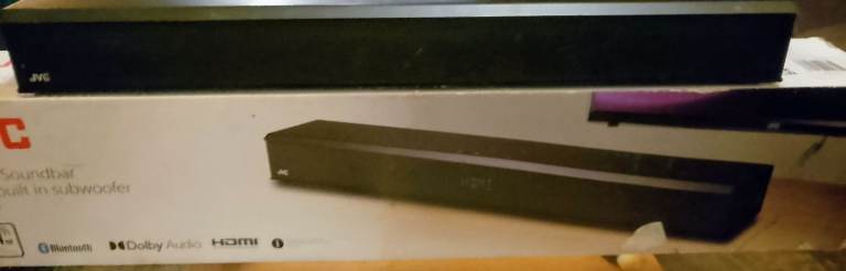 JVC SOUNDBAR WITH BUILT IN SUBWOOFER 