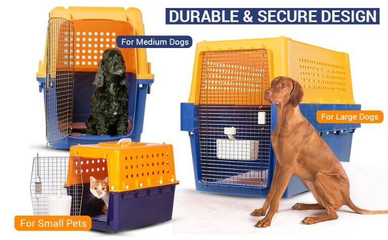 Airline Approved dog crates Large dog and Medium Dog sizes 