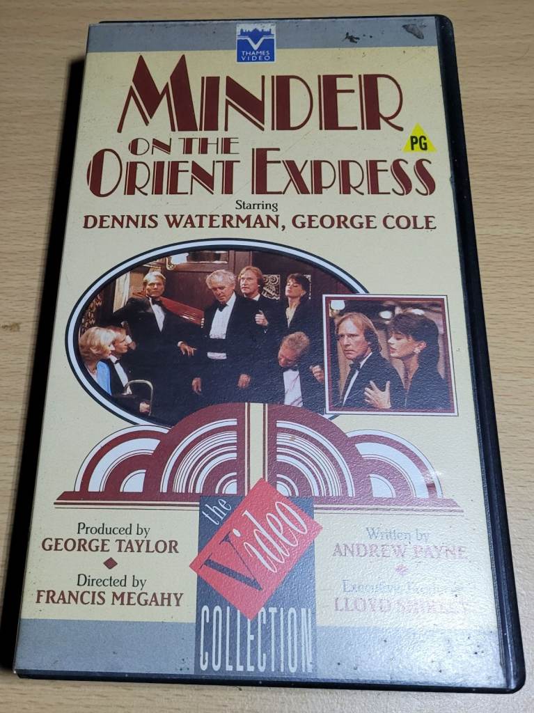 Minder On The Orient Express - VHS Video Tape - Vintage Thames TV show - Retro b8