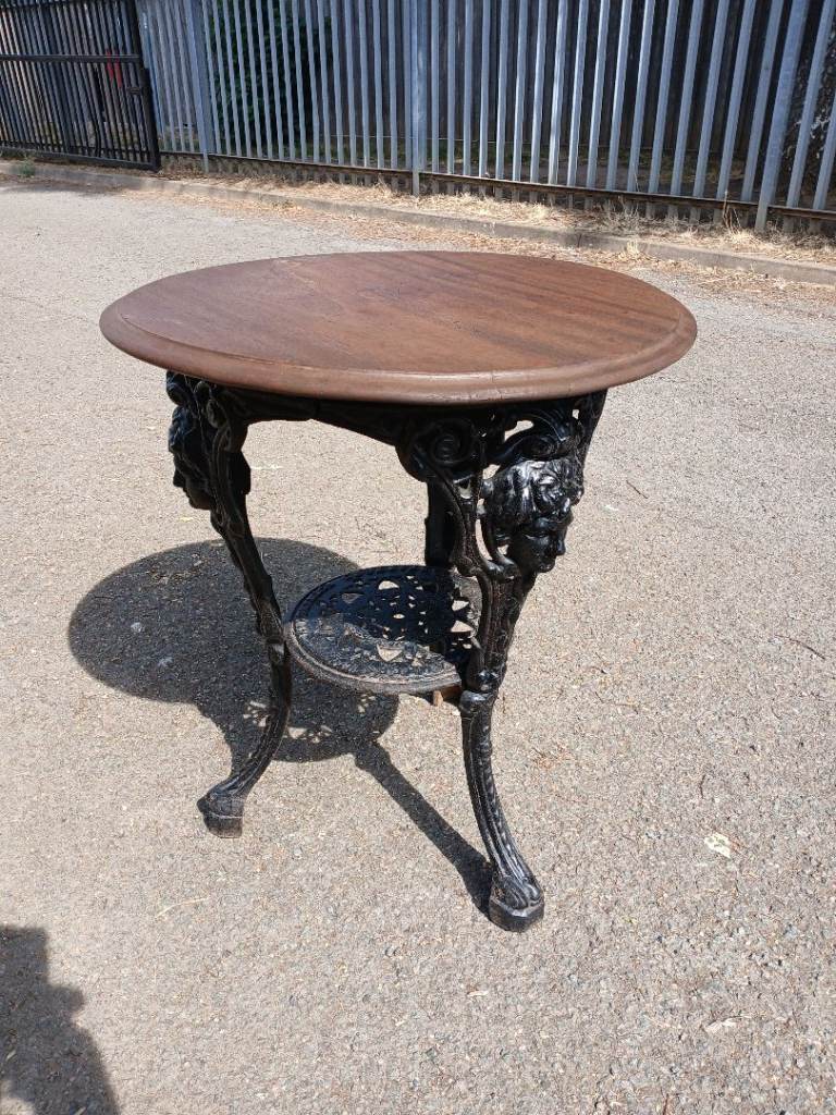Edwardian Cast Iron Gaskell & Chambers Nottingham Pub Table 