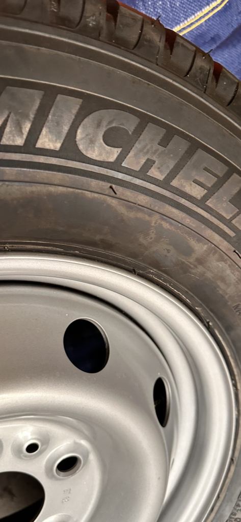 Spare wheel Motorhome Fiat Mobilvetta Kea P67