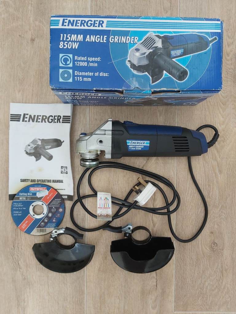 Energer 115mm Angle Grinder 850W and Accessories