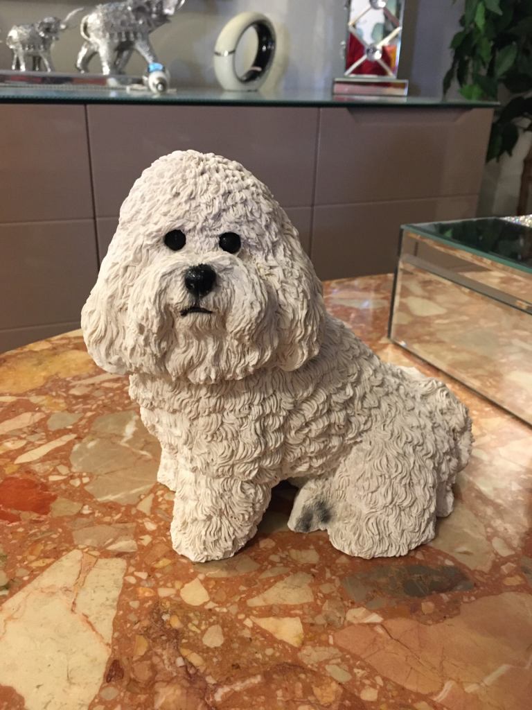 Bichon Frise Dog Ornament 20cm X 12cm