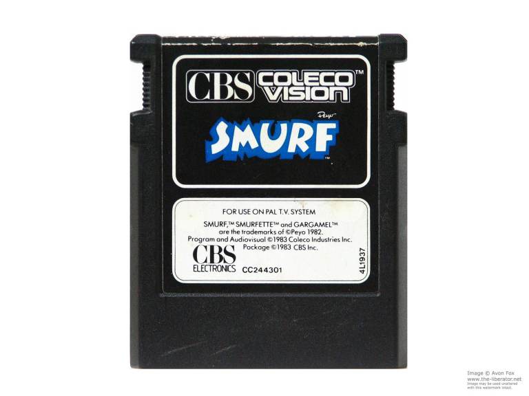 ColecoVision Smurf Cartridge – PAL System, Good Condition