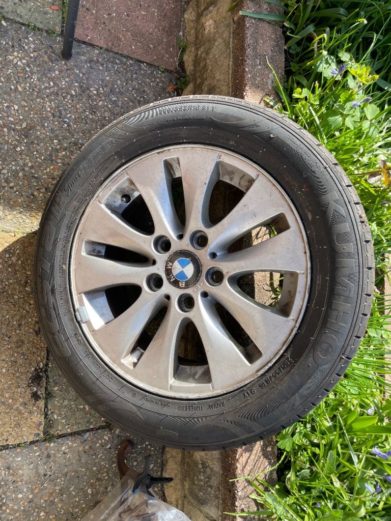 New tyre,BMW spare alloy