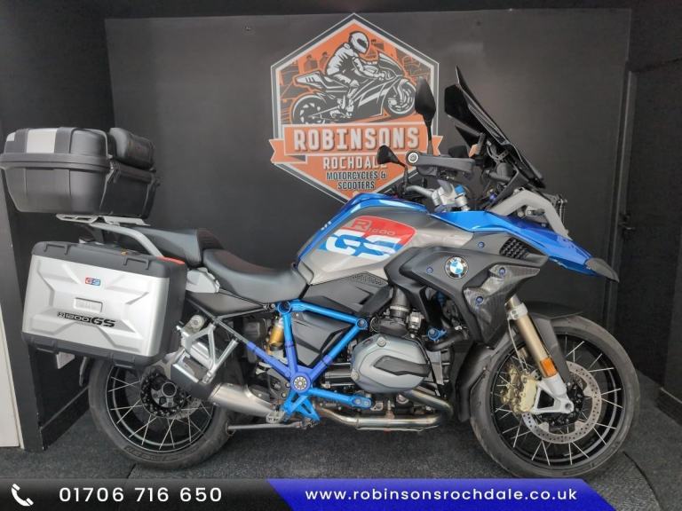 2018 18 BMW R1200 GS Rallye TE luggage fittedf