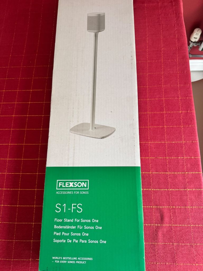 Flexson Floor Stands (x2) for Sonos One – White, As New