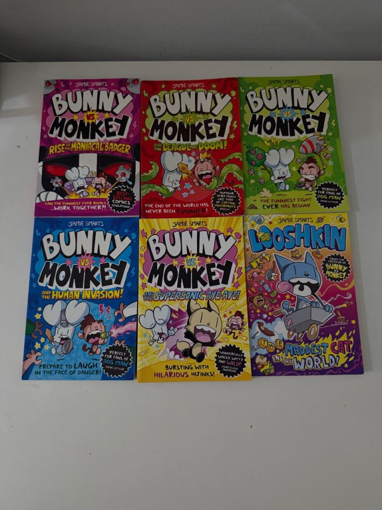 Bunny v Monkey books 