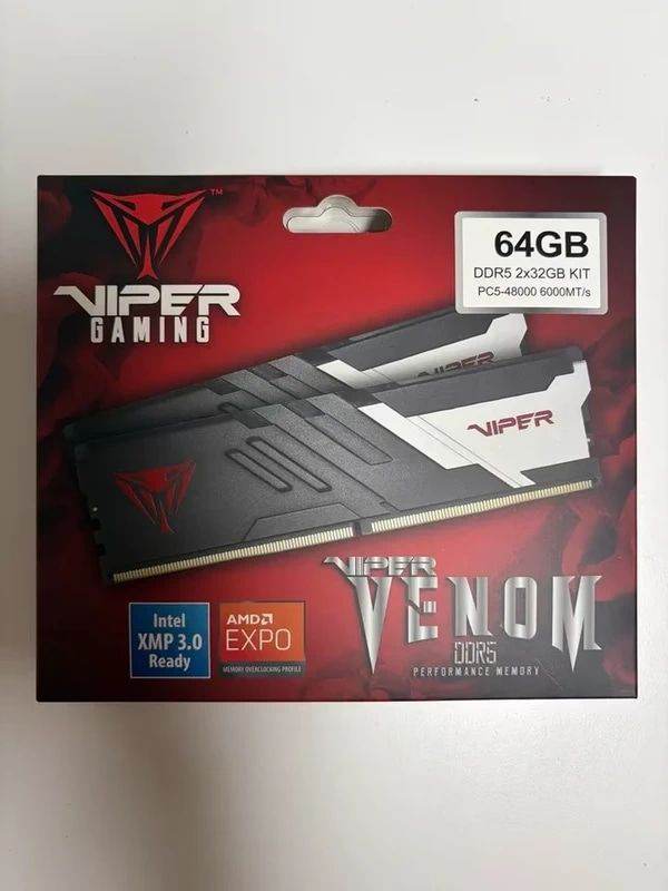 Viper Gaming Venom DDR5 64GB (2x32GB) RAM Kit - NEW