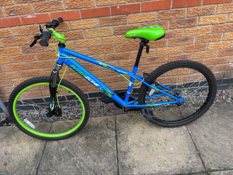 Apollo Interzone Kids Mountain Bike - Blue & Green