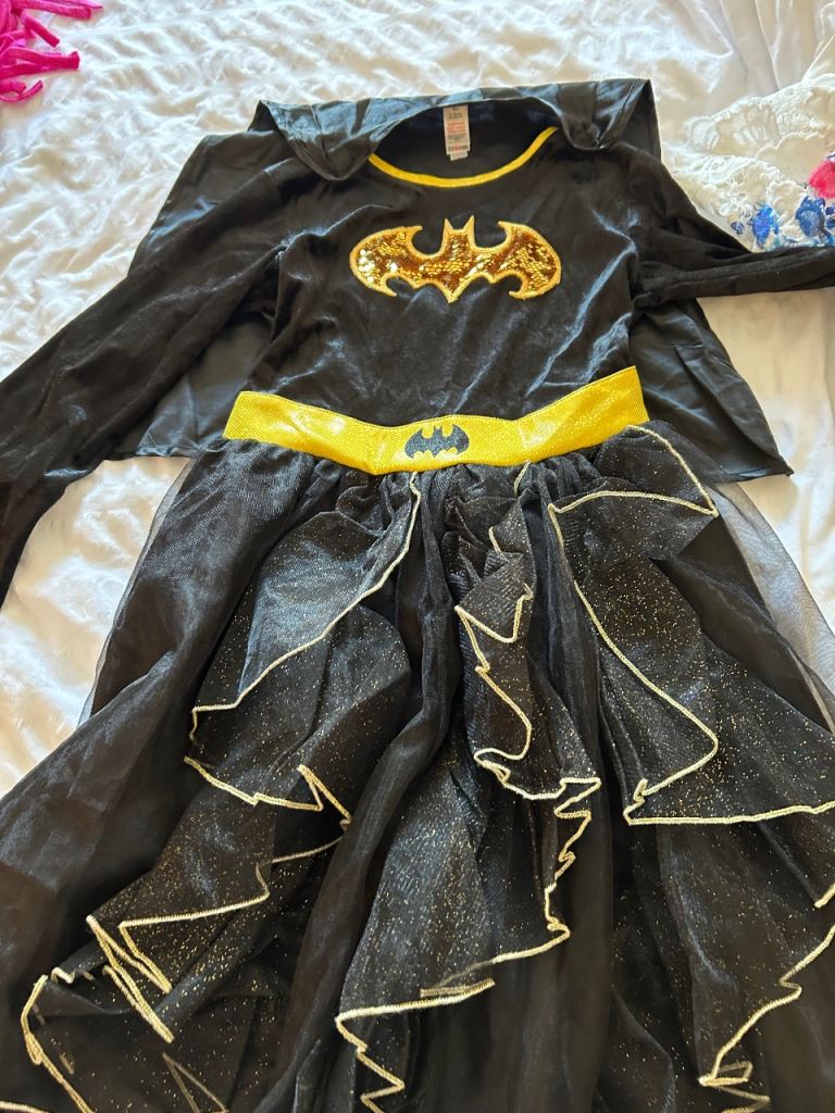 Bat girl fancy dress size 11/12 years 