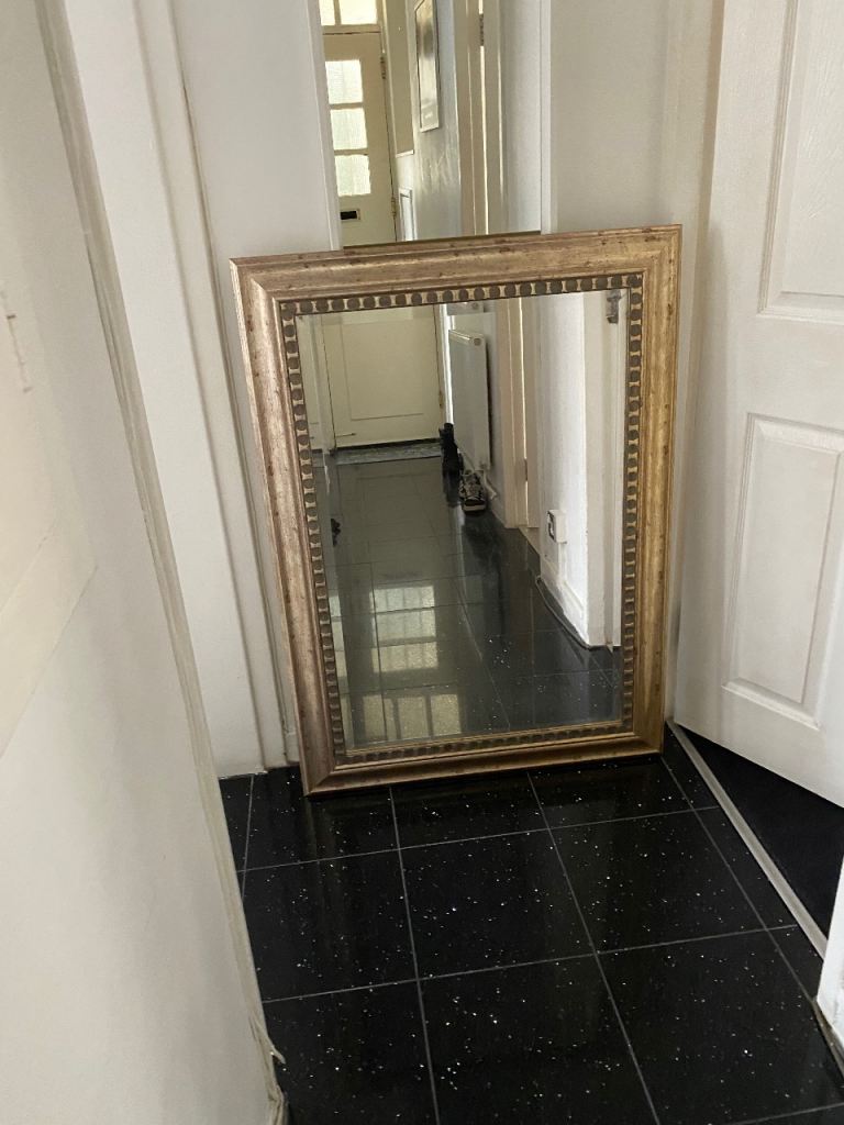Glass mirror for sale ideal for living room space or bedroom or hallway 