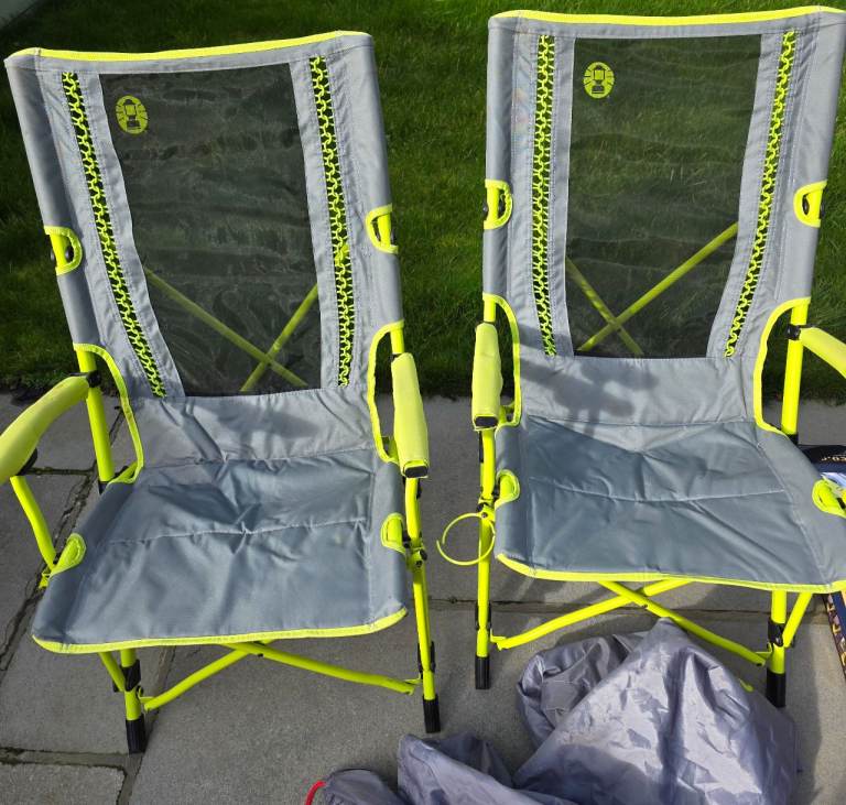 Coleman camping chairs.