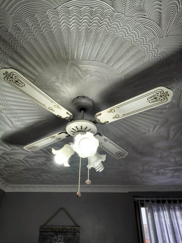Beautiful Elegant Ceiling Light Fan In Perfect Working Condition