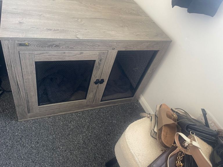 Dog crate furniture