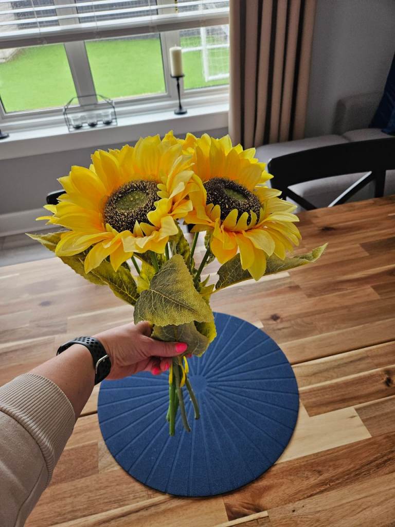 Artificial sunflowers