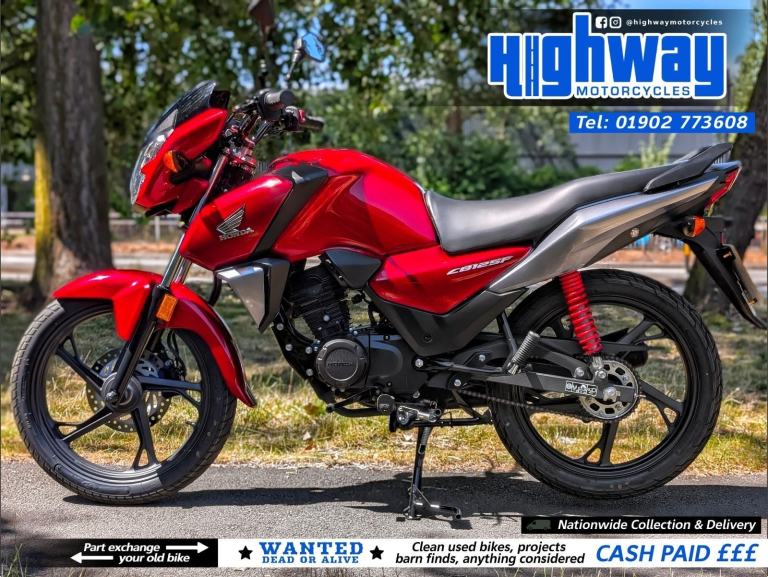 2023 Honda CBF 125 F (296 miles) Immaculate Red p/x Welcome
