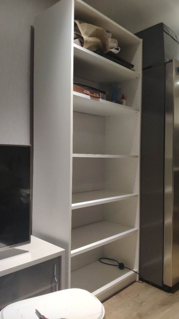 White cabinet 195 high 75 wide