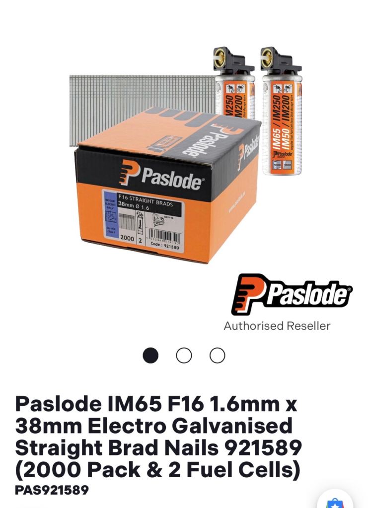Paslode second fix nails 