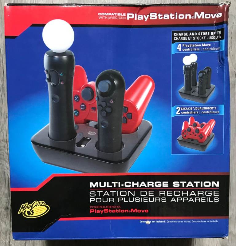MADCATZ MULTI-CHARGE STATION PLAYSTATION PS3 MOVE CONTROLLER PAD CHARGER