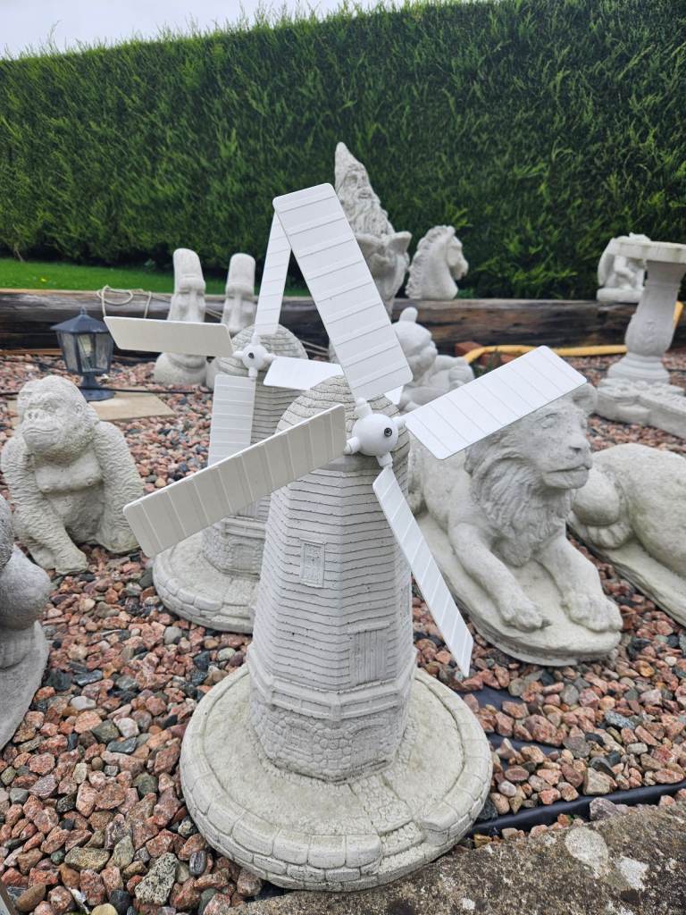 Concrete Garden Windmill 