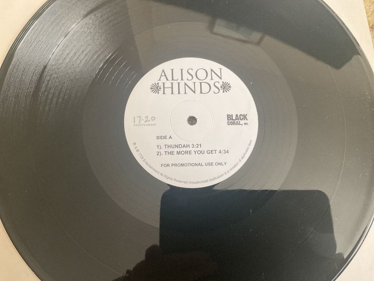 ALISON HINDS - THUNDAH / THE MORE YOU GET 12” REGGAE DANCEHALL SOCA PROMO