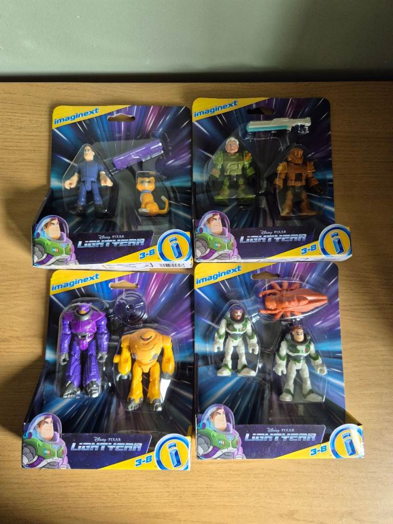 Imaginext Disney Pixar Lightyear Action Figures – NEW Set of 4