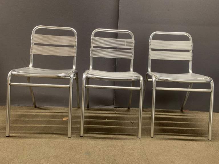  Aluminium bistro side chair or cafe chair (12 available) £35 each