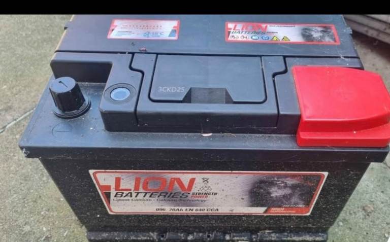 Never use New Lion 096 Car Battery 70Ah en640 cca
