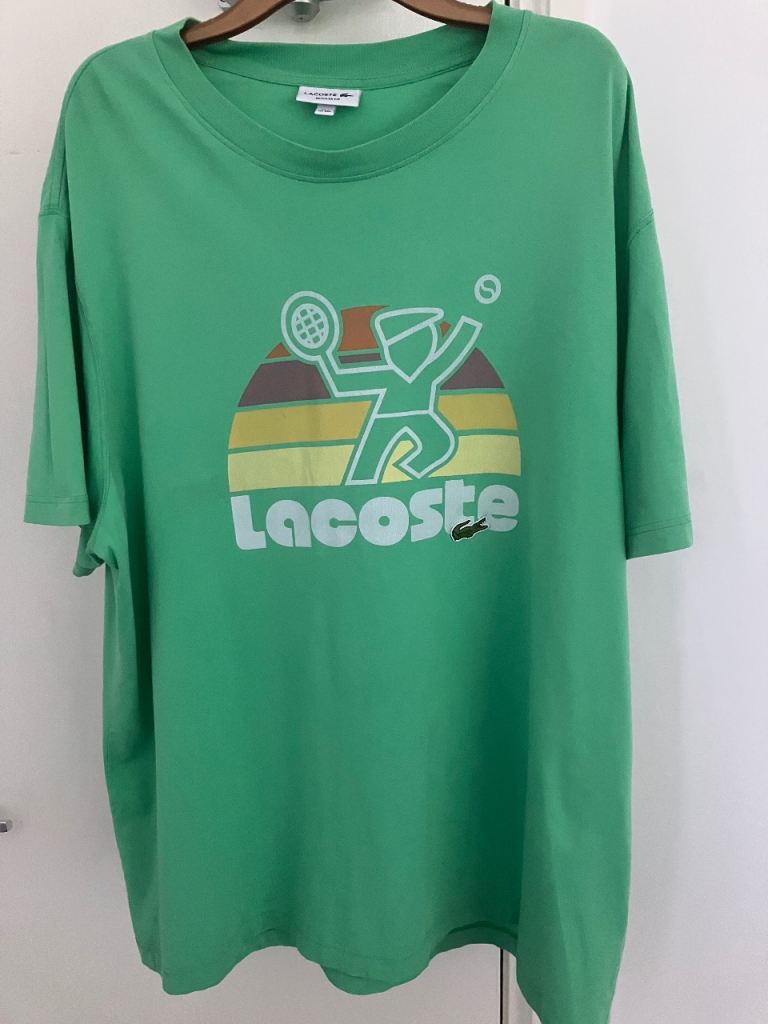 Men’s Lacoste t-shirt size 9 / 4xl very rare t-shirt 