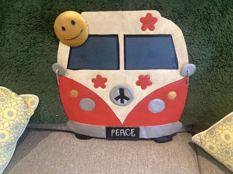 VW Camper Van Wall Decor - Peace Sign, Good Condition