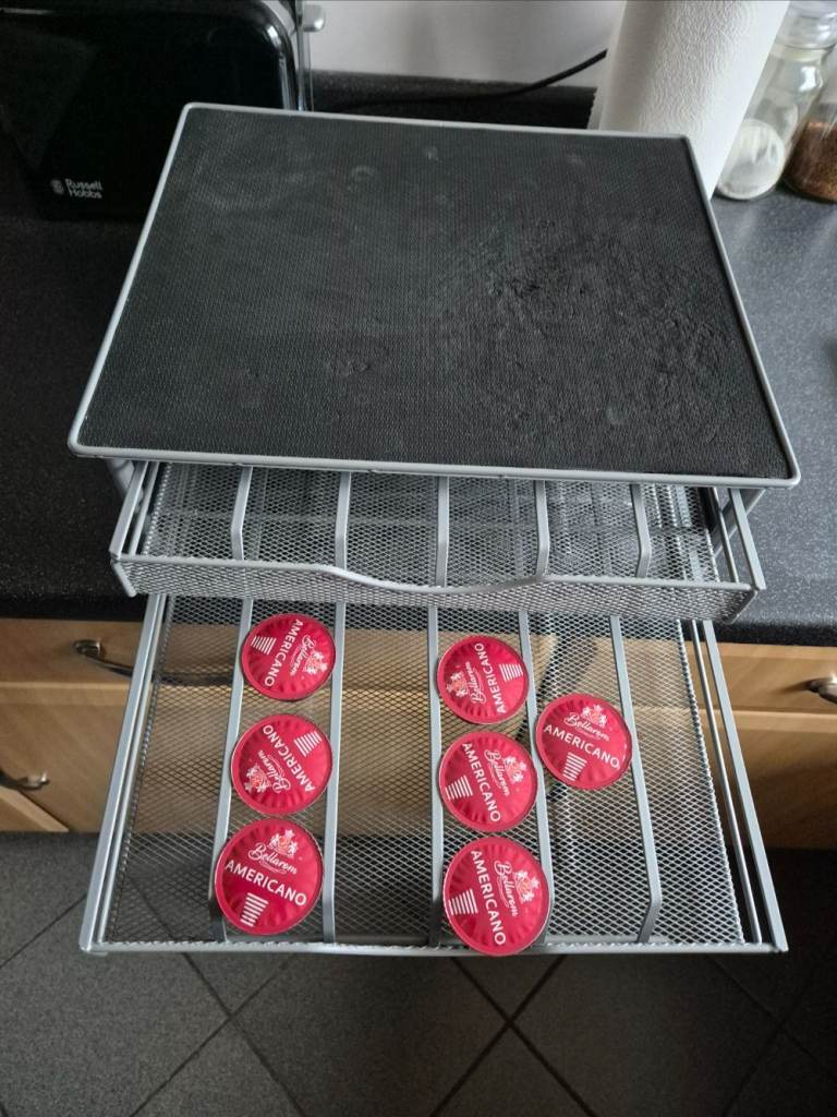 Twin drawer Dolce Gusto Coffee Pod Storage unit - designed for Dolce Gusto Capsules