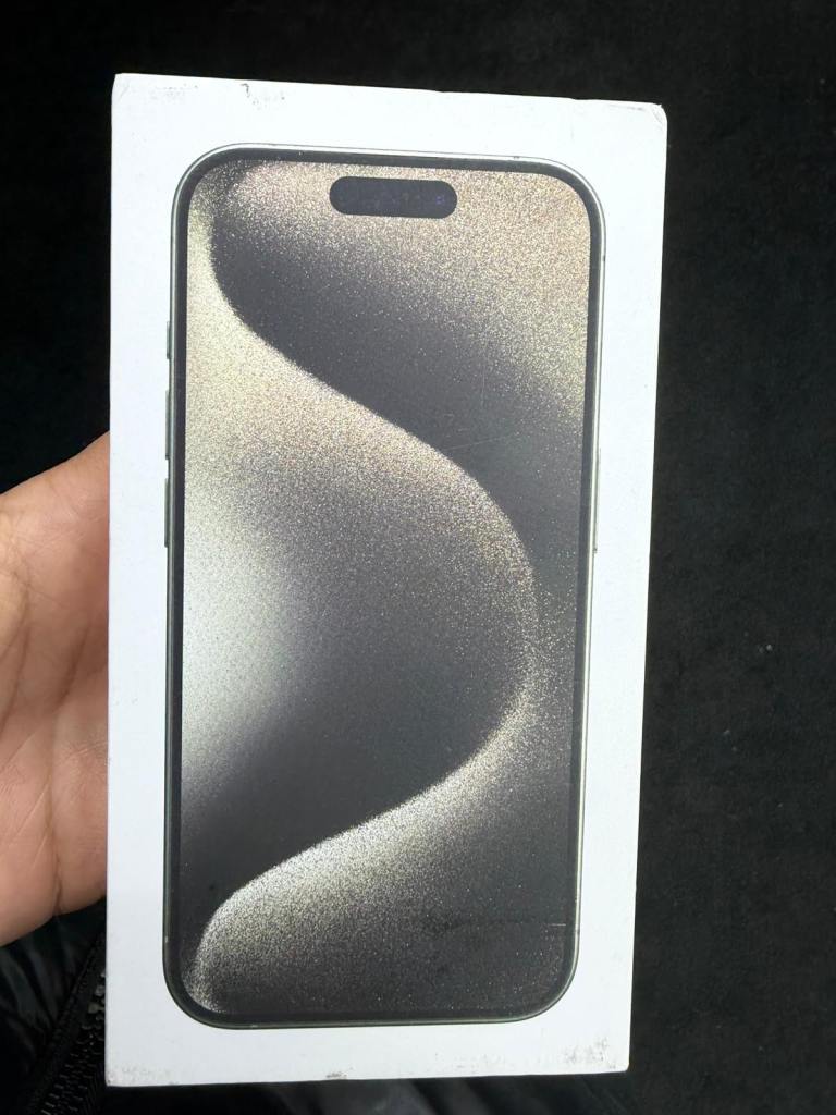 iPhone 15 Pro Max BRAND NEW BOX ONE YEAR OFFICIAL WARRANTY 
