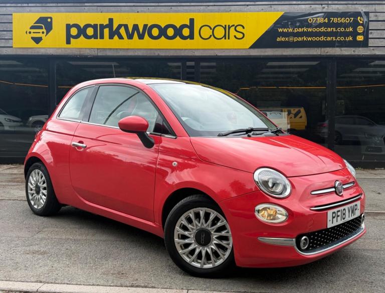 2018 Fiat 500 1.2 Lounge Euro 6 (s/s) 3dr HATCHBACK Petrol Manual