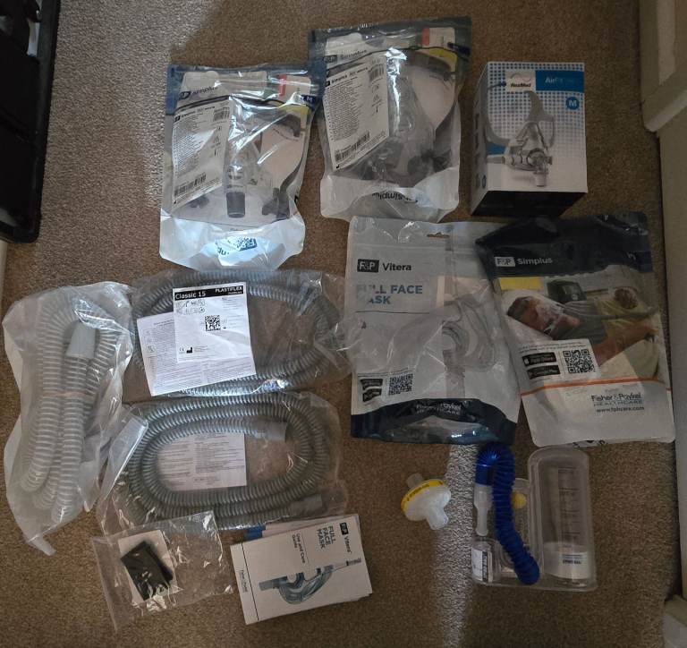 CPAP / BiPAP Mask & Respiratory Equipment Job Lot – Fisher & Paykel, ResMed