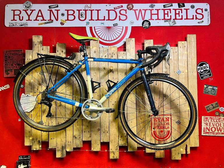 Kinesis Crosslight FiveT w/handbuilt dynamo wheels: Ultimate Cardiff Commuter / Pub Bike!