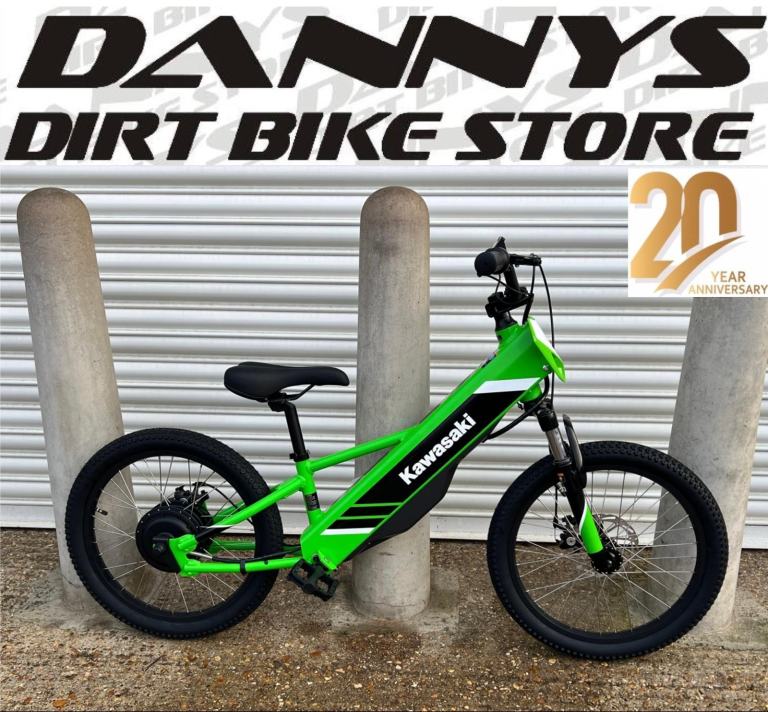 DANNYS DIRT BIKES KAWASAKI ELEKTRODE 20" ELECTRIC KIDS BIKE REVVI 20 DUO 20