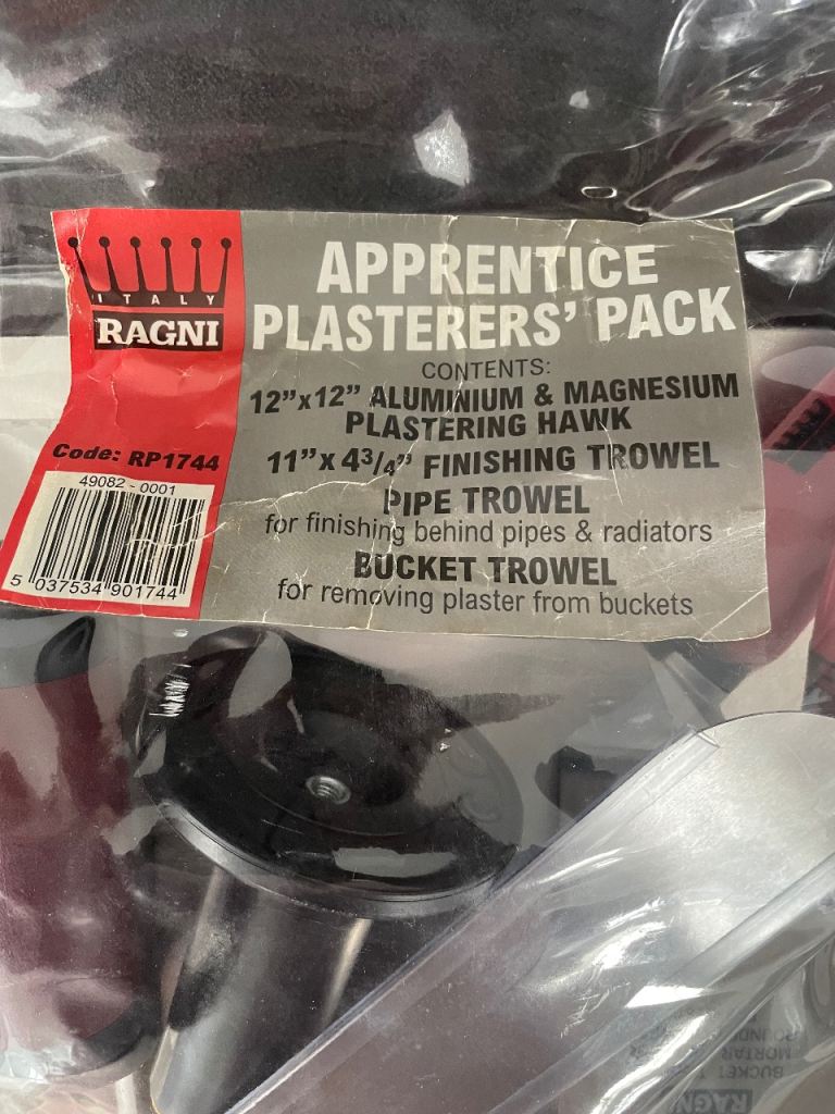 RAGNI Apprentice Plasterers’ Pack. 4 pieces. New.