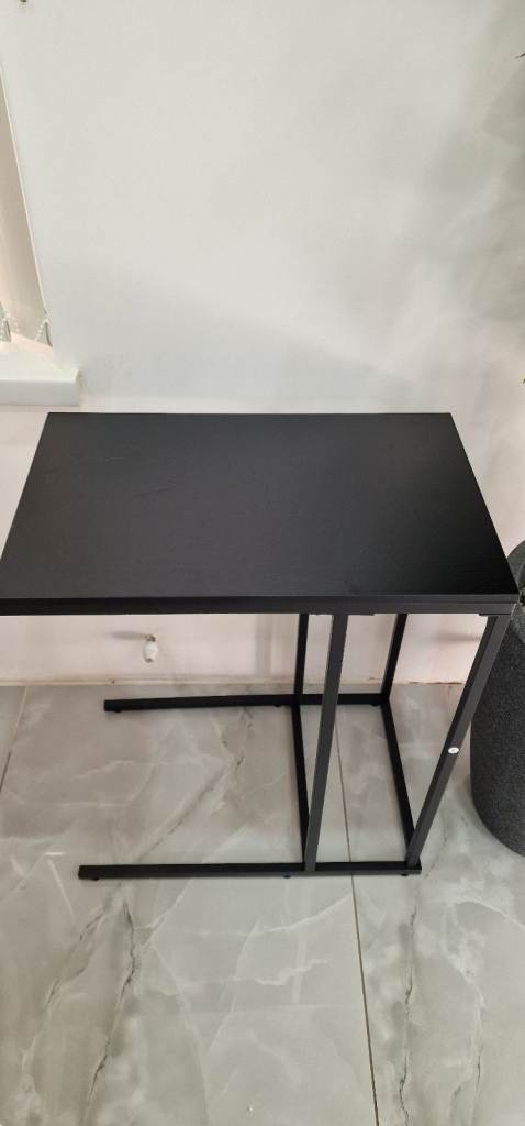 Rod Metal Frame, Sofa Table, Black