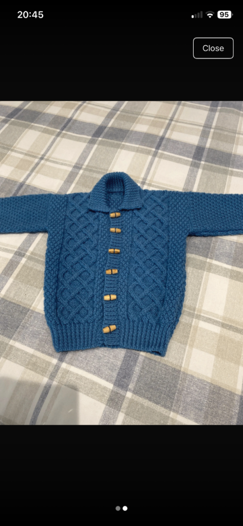 Boys Handmade Aran Jacket 