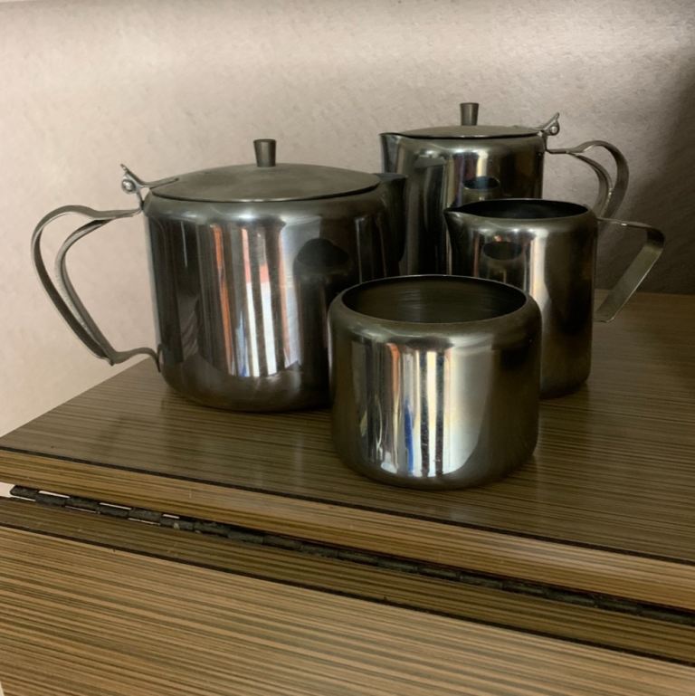 Stainless Steel Tea and Coffee Set. 