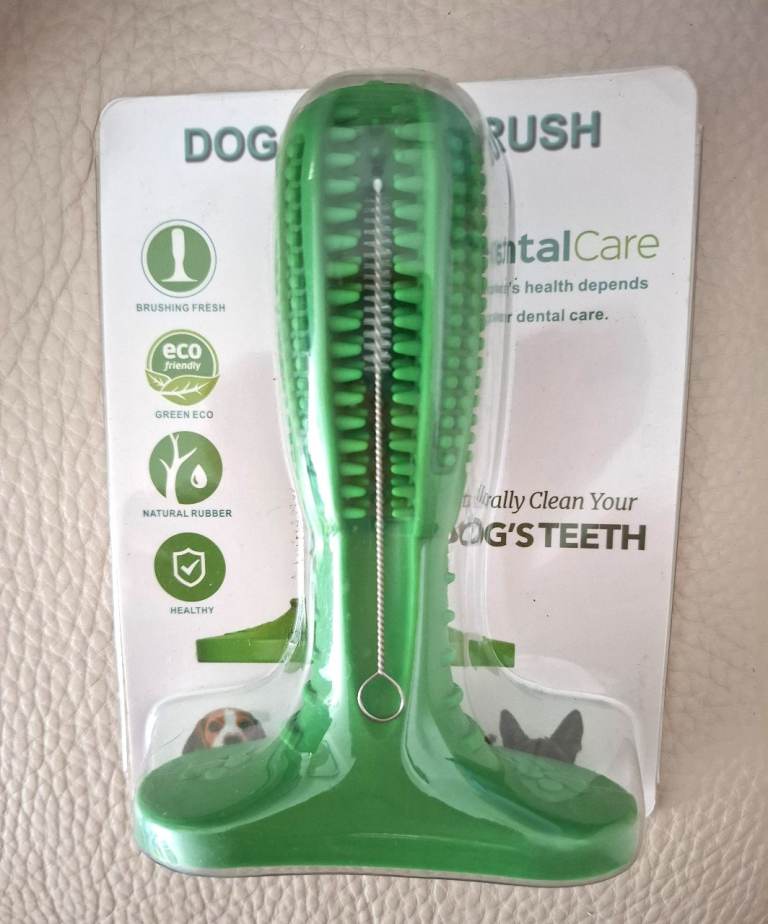 BRAND NEW HEAVY DUTY DOG TOOTHBRUSH CHEW TOY DISHWASHER SAFE 