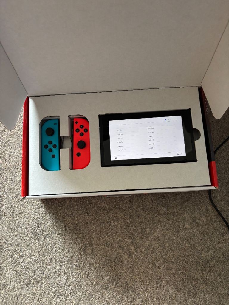 Nintendo Switch Console with Joy-Cons – Good Condition, Boxed