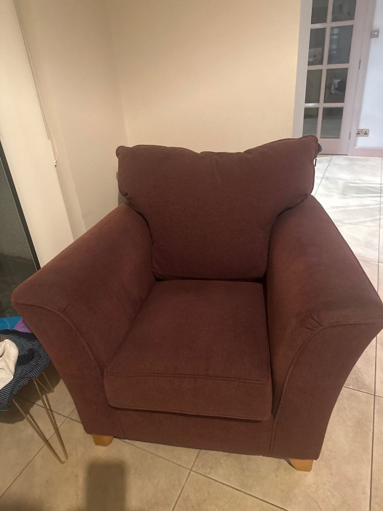 Plum Armchair - Good Condition