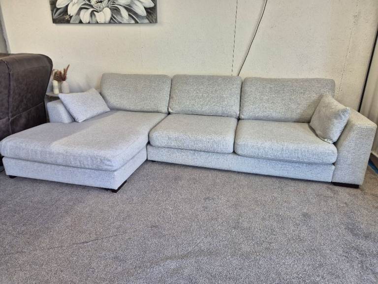 Large Grey DFS Corner Sofa Delivery Available